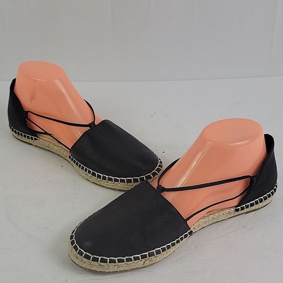 Eileen Fisher Lee Espadrille Black Flat Women's Shoes. - Picture 3 of 13